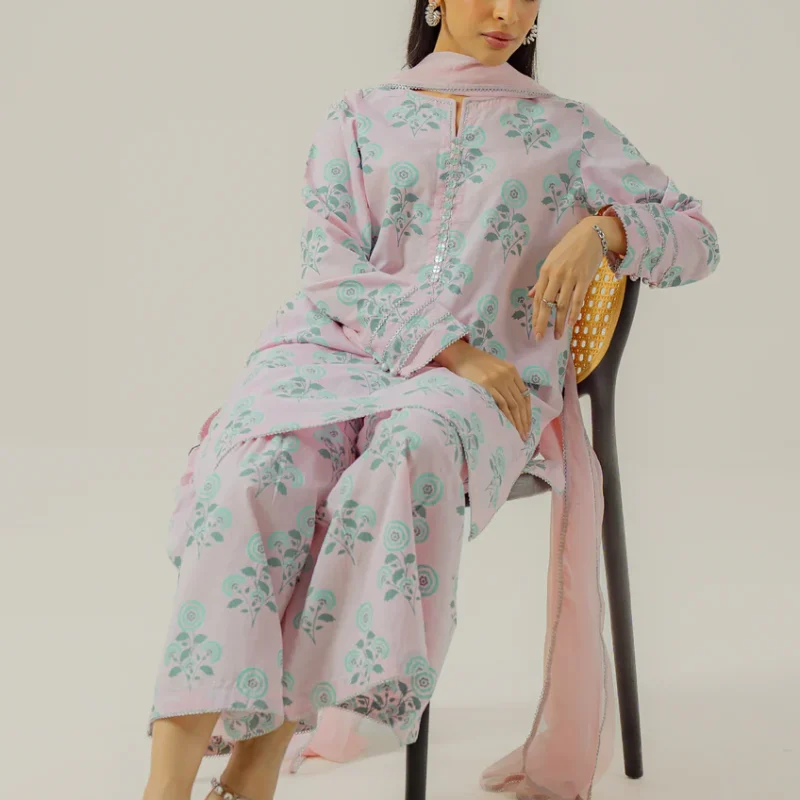 Casual everyday printed cotton outfit by Aura By Aroob